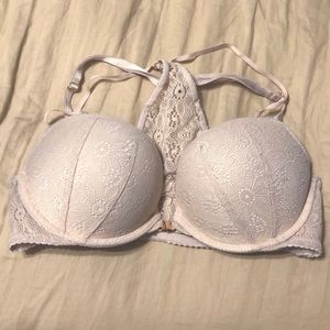 Racer back front snap VS bombshell bra